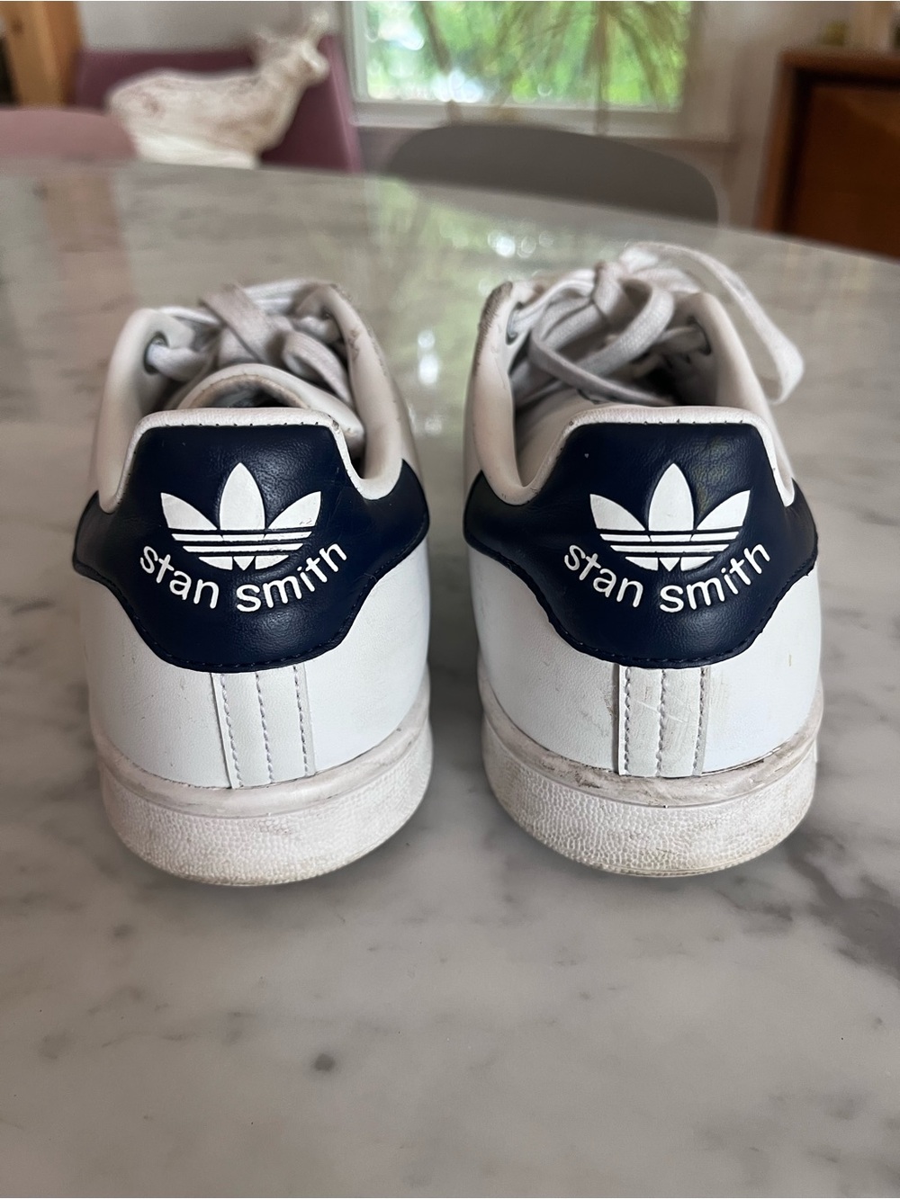 Adidas Stan Smith Primegreen White Navy Sneakers Women’s 6.5